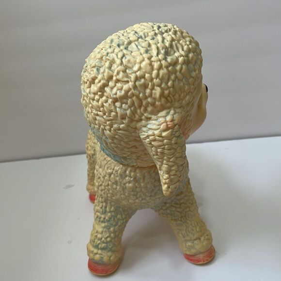 VINTAGE 60s THE‎ SUN RUBBER COMPANY TOY LAMB - Picture 4 of 8
